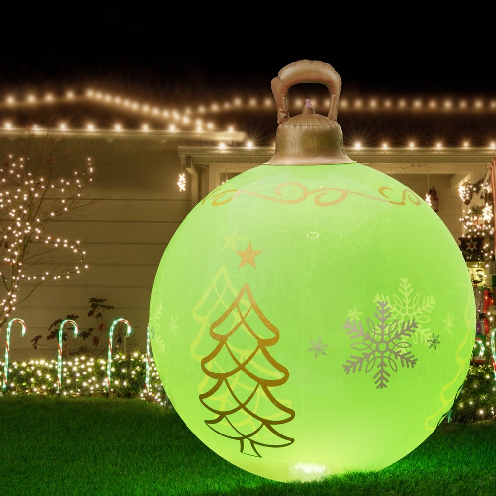 Christmas Inflatable Ball Led 60cm Tree Decoration Bauble Green - Occasions > Christmas > Christmas Decorations - Rivercity House & Home Co. (ABN 18 642 972 209) - Affordable Modern Furniture Australia