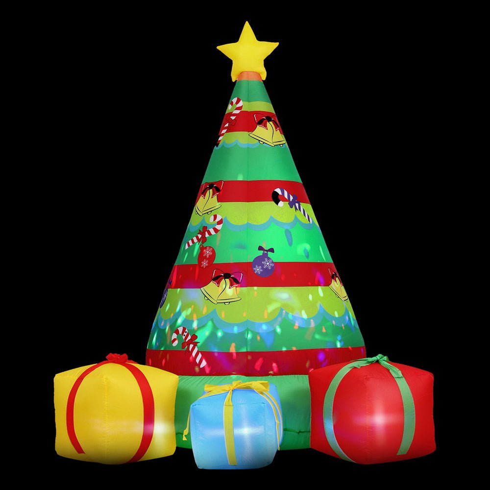 Christmas Inflatable Gift Tree 2.2M Height Flashing Light Decorations Illuminated - Occasions > Christmas > Outdoor Decorations & Lights - Rivercity House & Home Co. (ABN 18 642 972 209) - Affordable Modern Furniture Australia