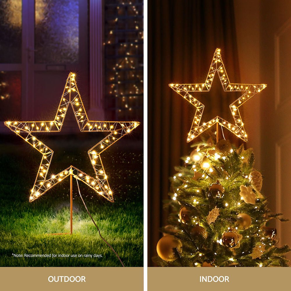 Christmas Lights 100 LED Fairy Light Ground Star Garden Decoration - Occasions > Christmas > Outdoor Decorations & Lights - Rivercity House & Home Co. (ABN 18 642 972 209) - Affordable Modern Furniture Australia