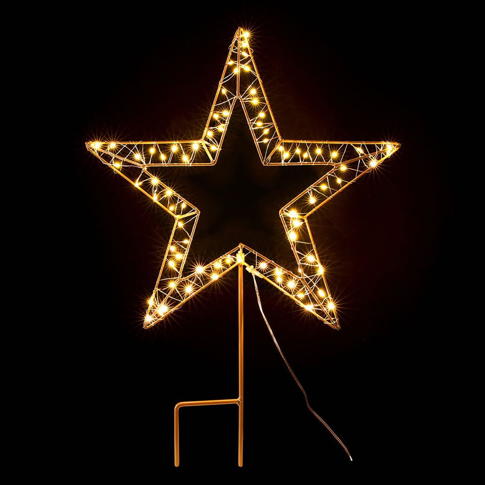 Christmas Lights 100 LED Fairy Light Ground Star Garden Decoration - Occasions > Christmas > Outdoor Decorations & Lights - Rivercity House & Home Co. (ABN 18 642 972 209) - Affordable Modern Furniture Australia