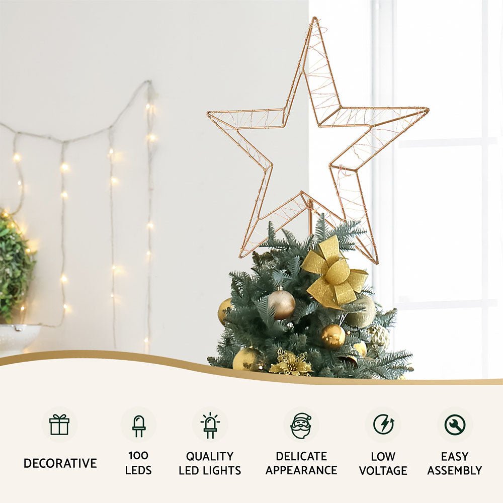 Christmas Lights 100 LED Fairy Light Ground Star Garden Decoration - Occasions > Christmas > Outdoor Decorations & Lights - Rivercity House & Home Co. (ABN 18 642 972 209) - Affordable Modern Furniture Australia