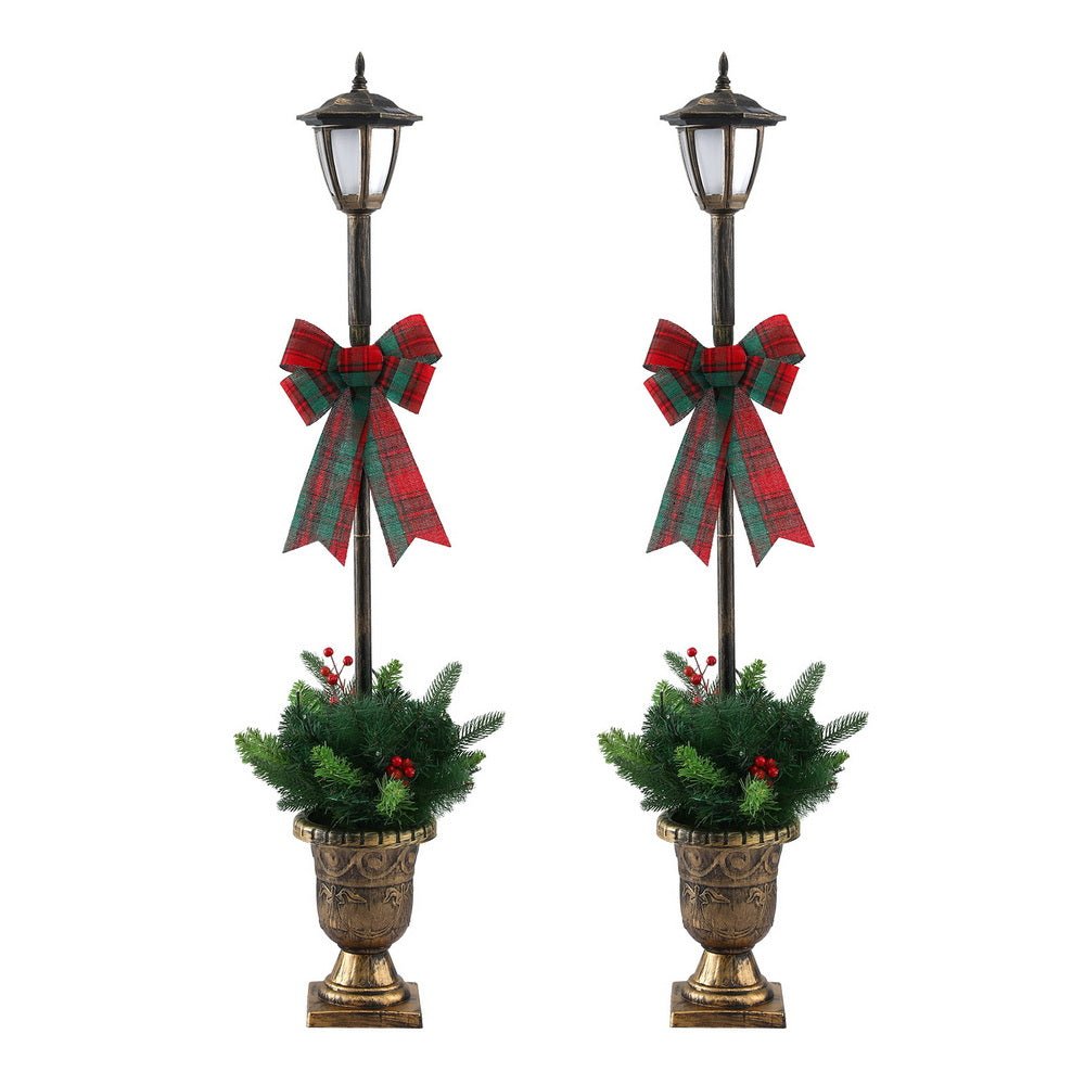 Christmas Lights 125cm Lamp Post 50 LED Fairy Light Decorations - Occasions > Christmas > Outdoor Decorations & Lights - Rivercity House & Home Co. (ABN 18 642 972 209) - Affordable Modern Furniture Australia