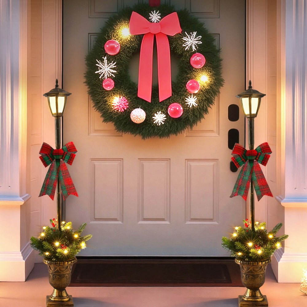 Christmas Lights 125cm Lamp Post 50 LED Fairy Light Decorations - Occasions > Christmas > Outdoor Decorations & Lights - Rivercity House & Home Co. (ABN 18 642 972 209) - Affordable Modern Furniture Australia