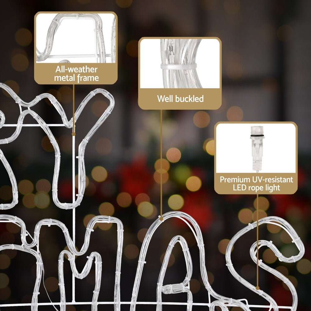 Christmas Lights 160cm Motif 360 LED Rope Light Outdoor Decoration - Occasions > Christmas > Outdoor Decorations & Lights - Rivercity House & Home Co. (ABN 18 642 972 209) - Affordable Modern Furniture Australia