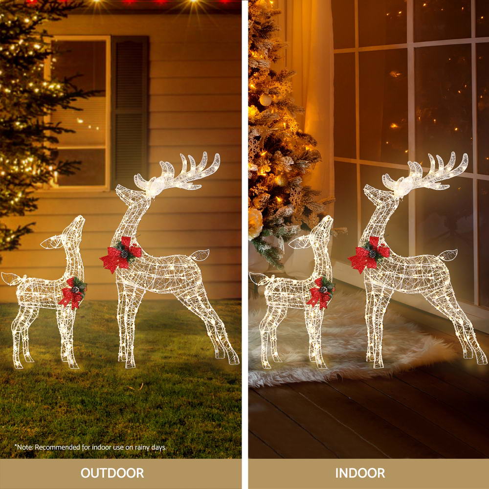Christmas Lights 2pcs Reindeer Set Fairy Light 170 LED Decorations - Occasions > Christmas - Rivercity House & Home Co. (ABN 18 642 972 209) - Affordable Modern Furniture Australia