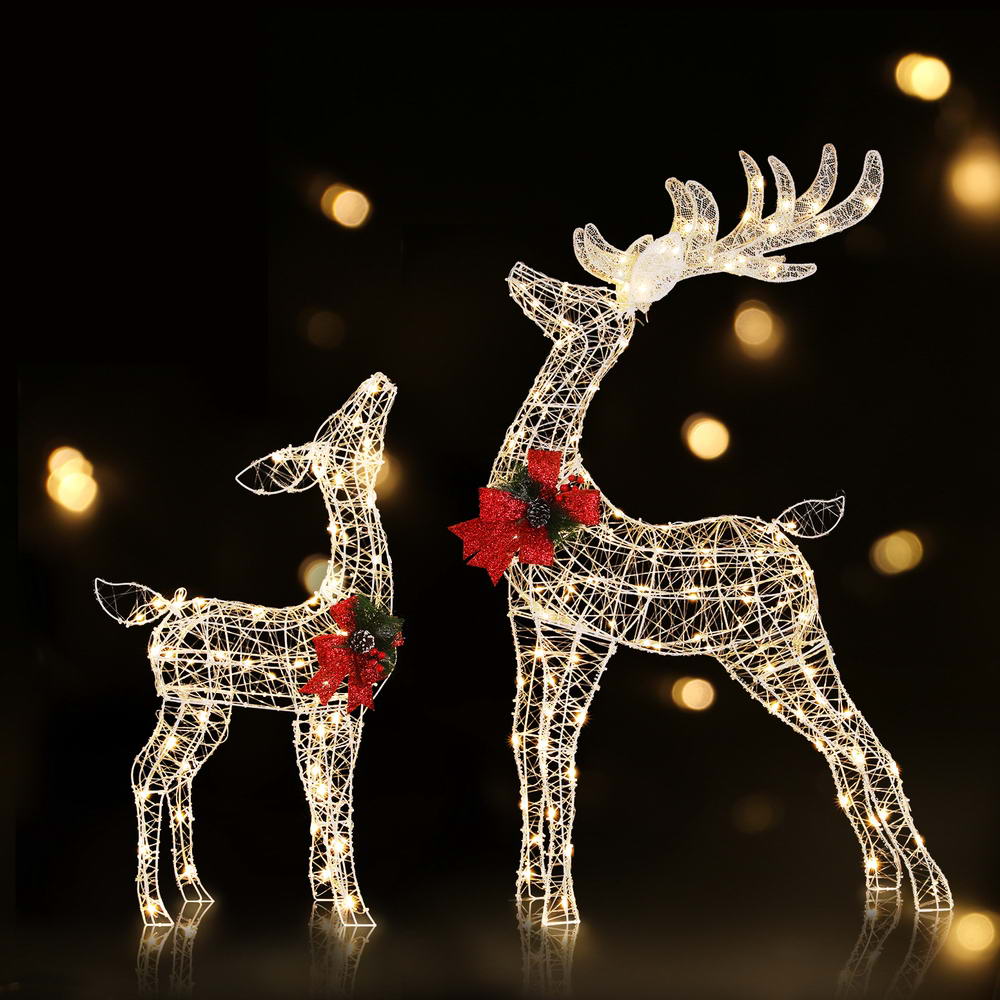Christmas Lights 2pcs Reindeer Set Fairy Light 170 LED Decorations - Occasions > Christmas - Rivercity House & Home Co. (ABN 18 642 972 209) - Affordable Modern Furniture Australia