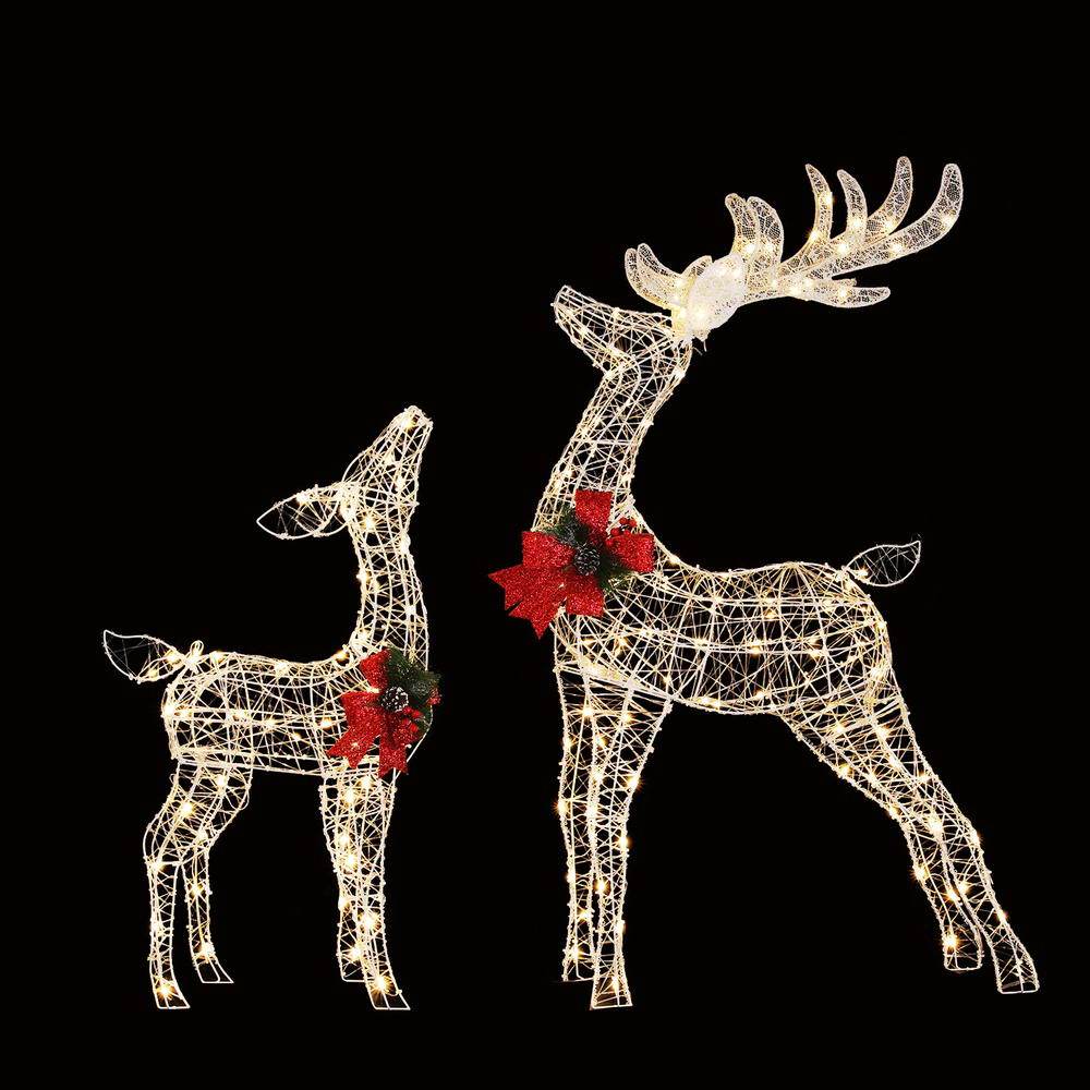 Christmas Lights 2pcs Reindeer Set Fairy Light 170 LED Decorations - Occasions > Christmas - Rivercity House & Home Co. (ABN 18 642 972 209) - Affordable Modern Furniture Australia