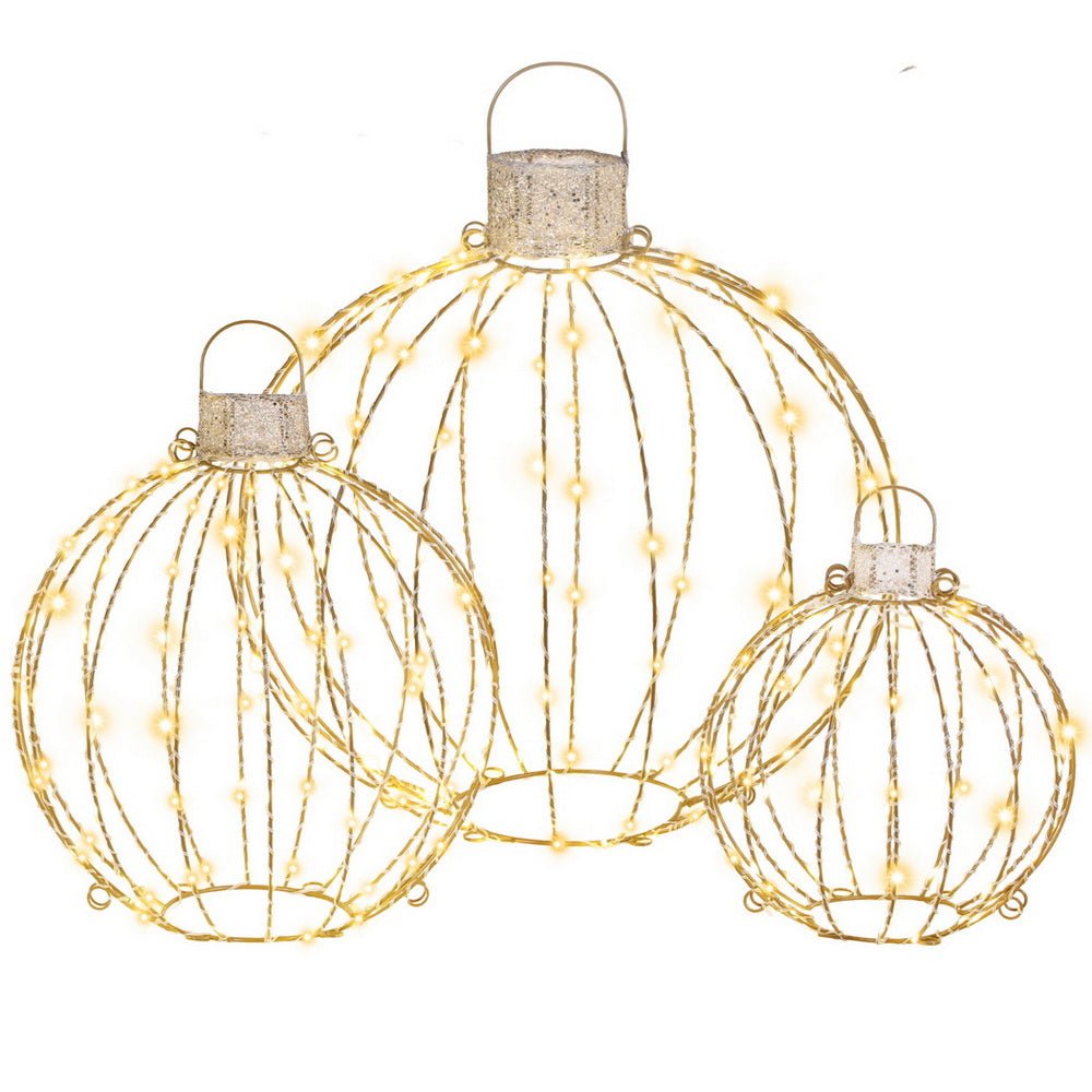 Christmas Lights 320 LED Fairy Light 3pcs Ball Decorations Set - Occasions > Christmas > Outdoor Decorations & Lights - Rivercity House & Home Co. (ABN 18 642 972 209) - Affordable Modern Furniture Australia