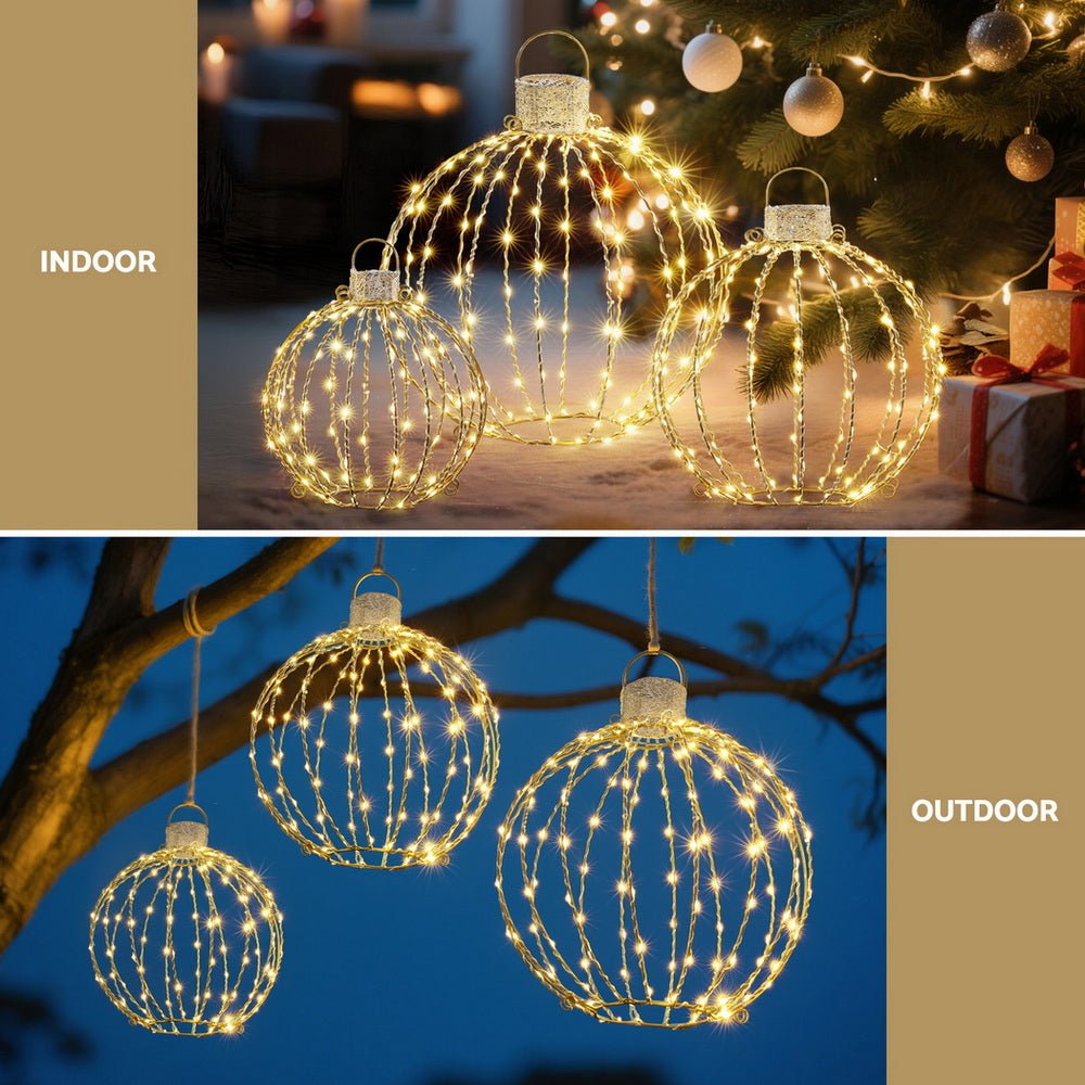 Christmas Lights 320 LED Fairy Light 3pcs Ball Decorations Set - Occasions > Christmas > Outdoor Decorations & Lights - Rivercity House & Home Co. (ABN 18 642 972 209) - Affordable Modern Furniture Australia