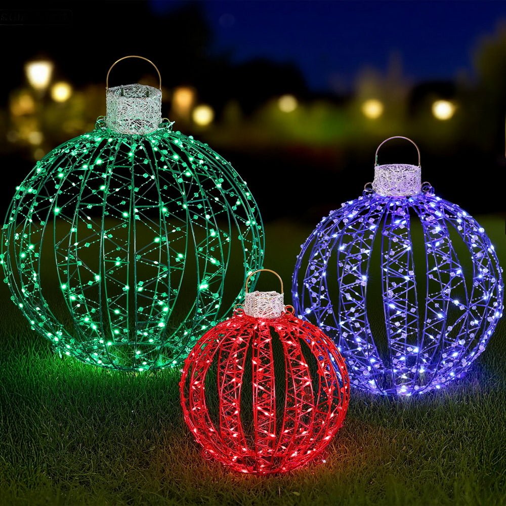 Christmas Lights 320 LED Fairy Light 3pcs Ball Decorations Set - Occasions > Christmas > Outdoor Decorations & Lights - Rivercity House & Home Co. (ABN 18 642 972 209) - Affordable Modern Furniture Australia