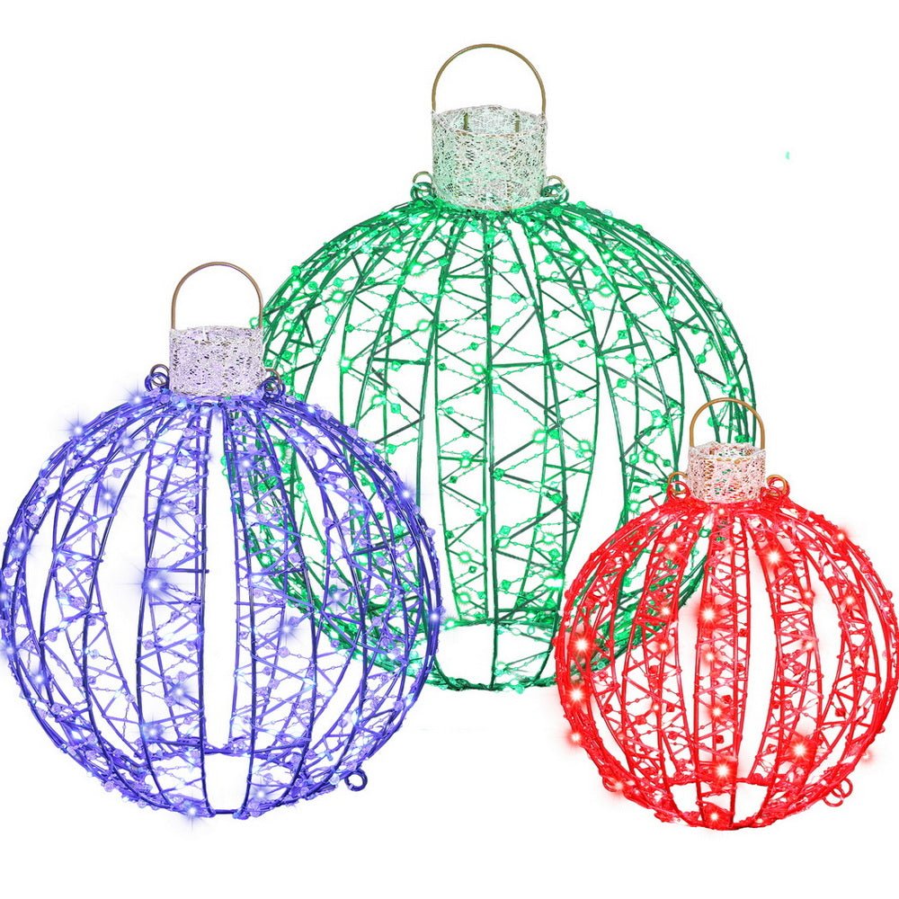 Christmas Lights 320 LED Fairy Light 3pcs Ball Decorations Set - Occasions > Christmas > Outdoor Decorations & Lights - Rivercity House & Home Co. (ABN 18 642 972 209) - Affordable Modern Furniture Australia