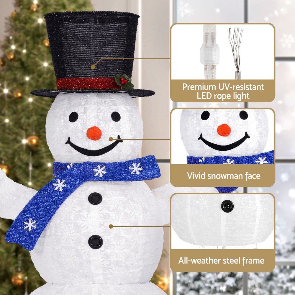 Christmas Lights 330 LED Fairy Light 3pcs Snowman Decorations Set - Occasions > Christmas > Outdoor Decorations & Lights - Rivercity House & Home Co. (ABN 18 642 972 209) - Affordable Modern Furniture Australia