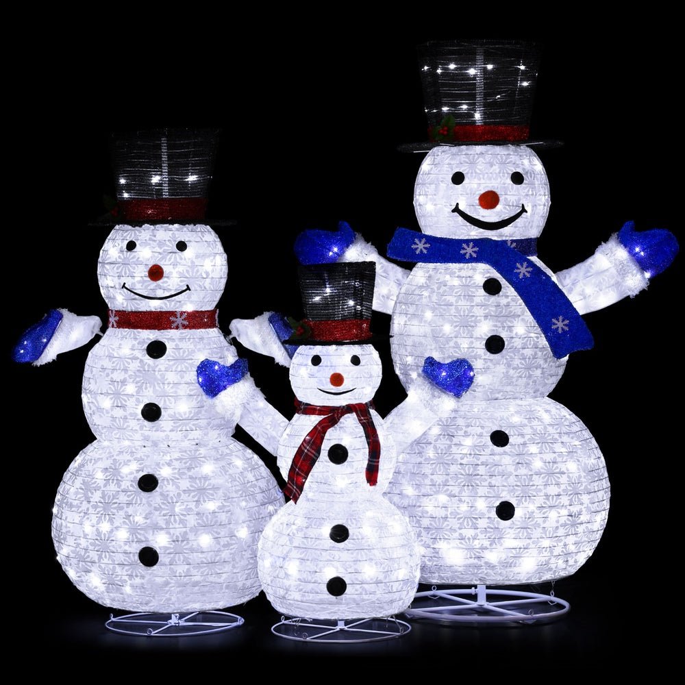 Christmas Lights 330 LED Fairy Light 3pcs Snowman Decorations Set - Occasions > Christmas > Outdoor Decorations & Lights - Rivercity House & Home Co. (ABN 18 642 972 209) - Affordable Modern Furniture Australia