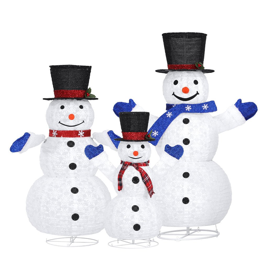 Christmas Lights 330 LED Fairy Light 3pcs Snowman Decorations Set - Occasions > Christmas > Outdoor Decorations & Lights - Rivercity House & Home Co. (ABN 18 642 972 209) - Affordable Modern Furniture Australia