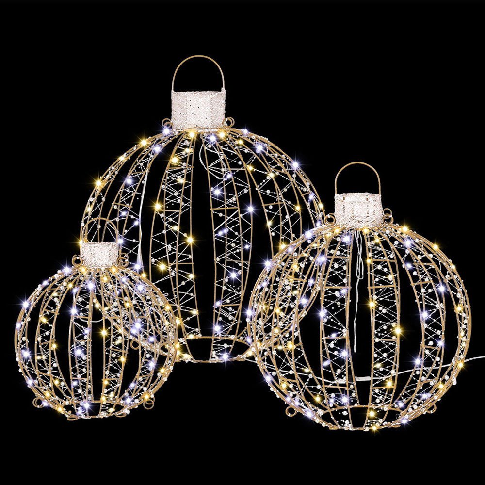 Christmas Lights 360 LED Fairy Light 3pcs Ball Decorations Set - Occasions > Christmas - Rivercity House & Home Co. (ABN 18 642 972 209) - Affordable Modern Furniture Australia
