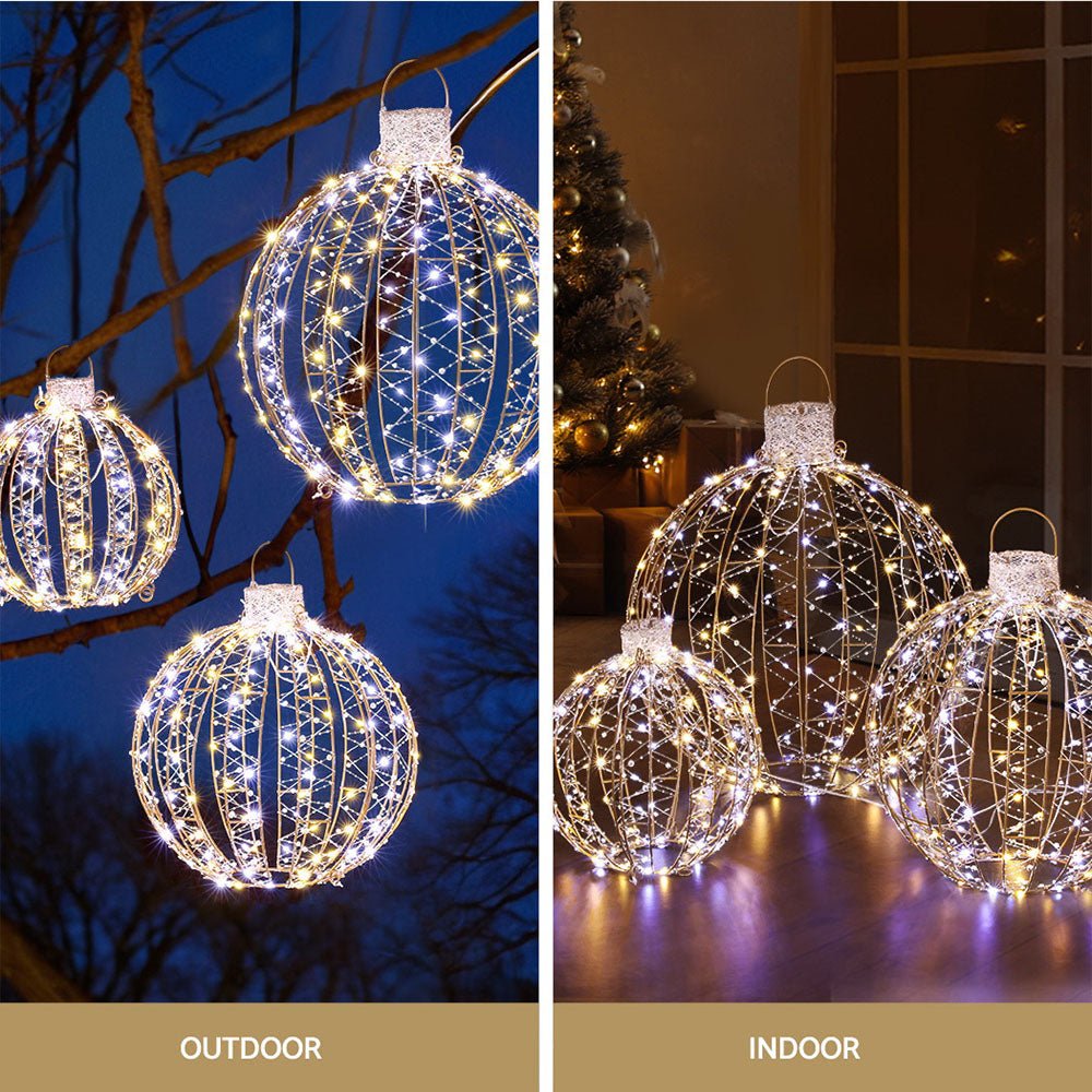 Christmas Lights 360 LED Fairy Light 3pcs Ball Decorations Set - Occasions > Christmas - Rivercity House & Home Co. (ABN 18 642 972 209) - Affordable Modern Furniture Australia