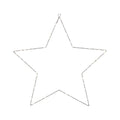 50cm Star Christmas Lights 70 LED Battery-Powered Warm White - White