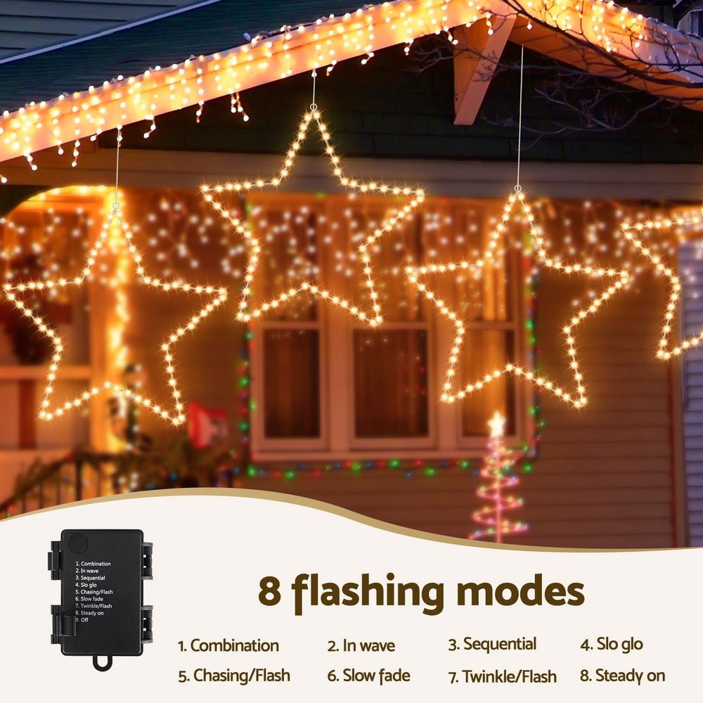 Christmas Lights 50cm Star 70 LED Xmas Decorations - Occasions > Christmas > Outdoor Decorations & Lights - Rivercity House & Home Co. (ABN 18 642 972 209) - Affordable Modern Furniture Australia