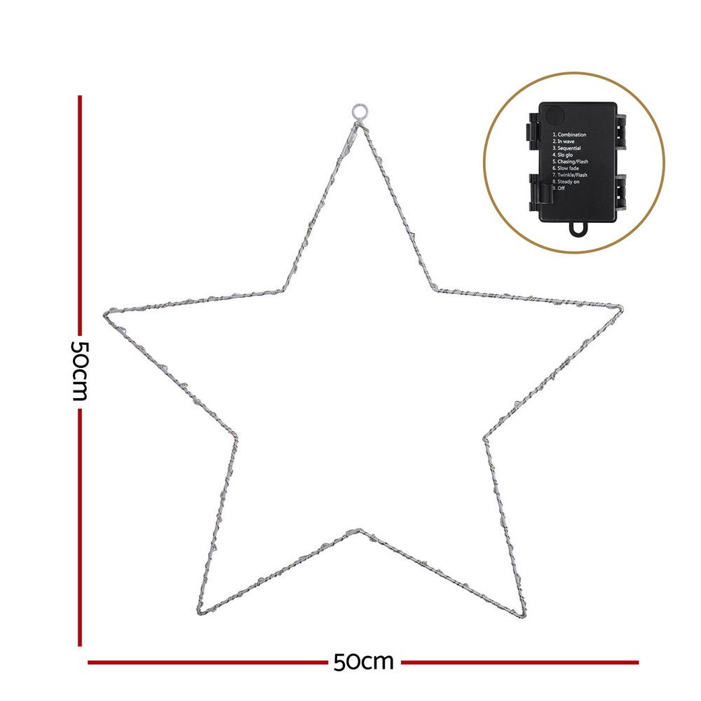 Christmas Lights 50cm Star 70 LED Xmas Decorations - Occasions > Christmas > Outdoor Decorations & Lights - Rivercity House & Home Co. (ABN 18 642 972 209) - Affordable Modern Furniture Australia