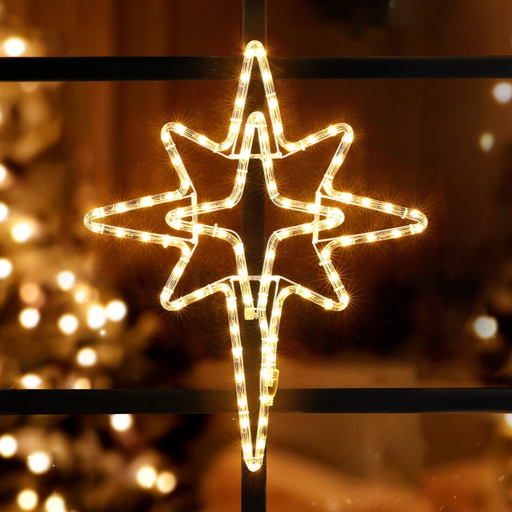 Christmas Lights 57cm Bethlehem Star 90 LED Xmas Decorations Motif - Occasions > Christmas > Christmas Decorations - Rivercity House & Home Co. (ABN 18 642 972 209) - Affordable Modern Furniture Australia