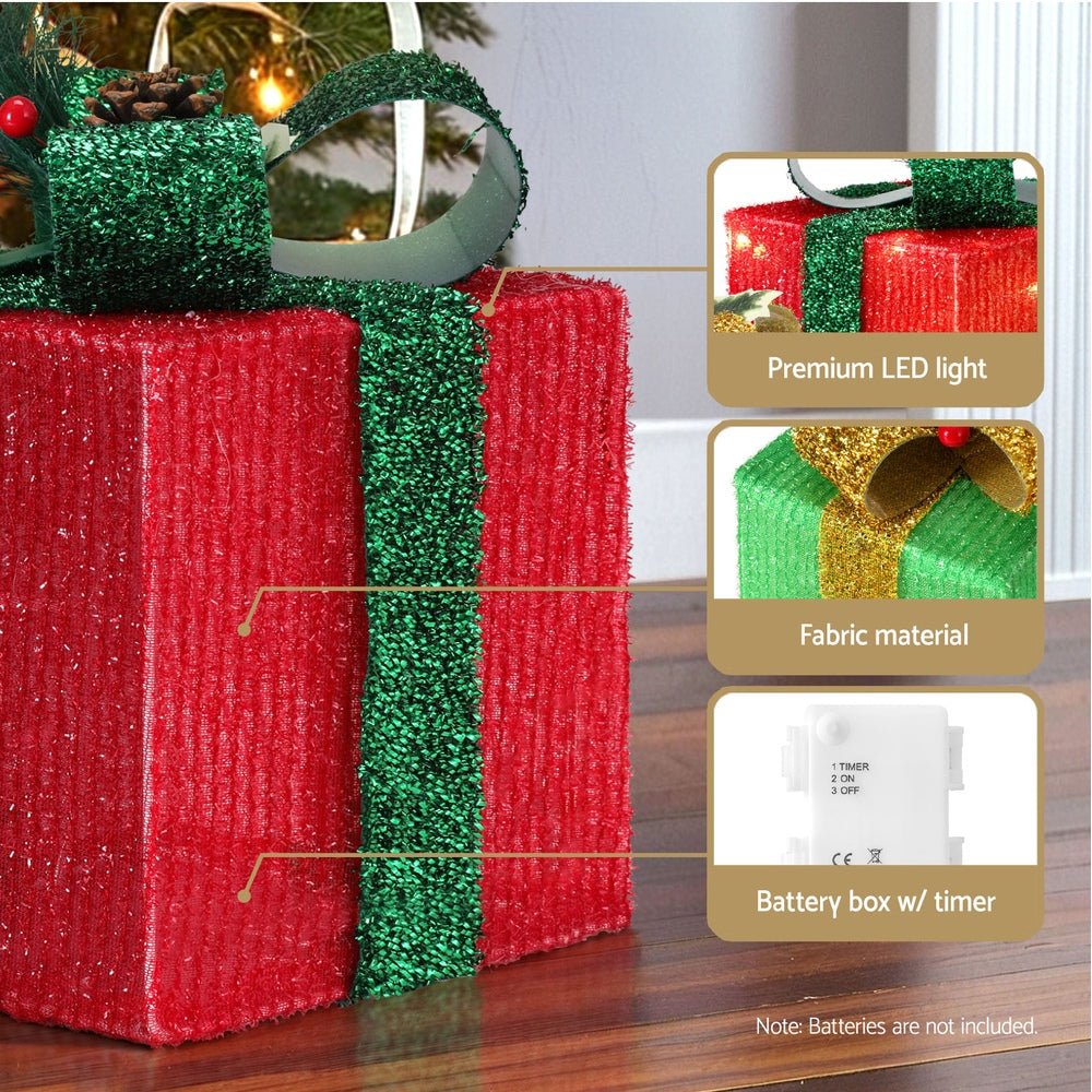 Christmas Lights 60 LED Fairy Light Gift Box 3pcs Decorations RGW - Occasions > Christmas - Rivercity House & Home Co. (ABN 18 642 972 209) - Affordable Modern Furniture Australia