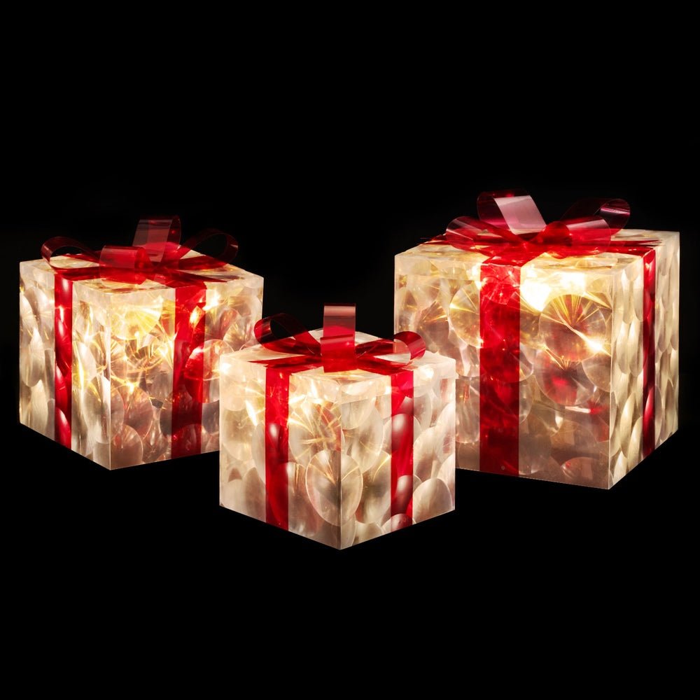 Christmas Lights 70 LED Fairy Light Gift Box 3pcs Decorations Red - Occasions > Christmas - Rivercity House & Home Co. (ABN 18 642 972 209) - Affordable Modern Furniture Australia