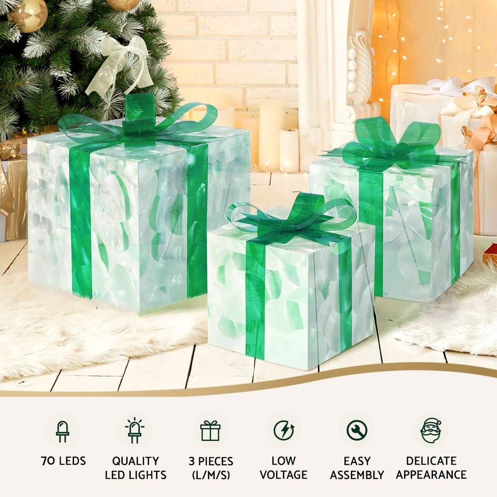 Christmas Lights 70 LED Fairy Light Gift Box 3pcs Decorations Set - Occasions > Christmas - Rivercity House & Home Co. (ABN 18 642 972 209) - Affordable Modern Furniture Australia