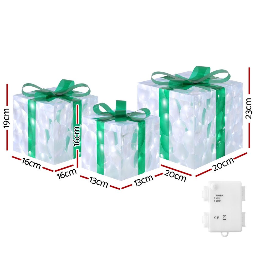 Christmas Lights 70 LED Fairy Light Gift Box 3pcs Decorations Set - Occasions > Christmas - Rivercity House & Home Co. (ABN 18 642 972 209) - Affordable Modern Furniture Australia