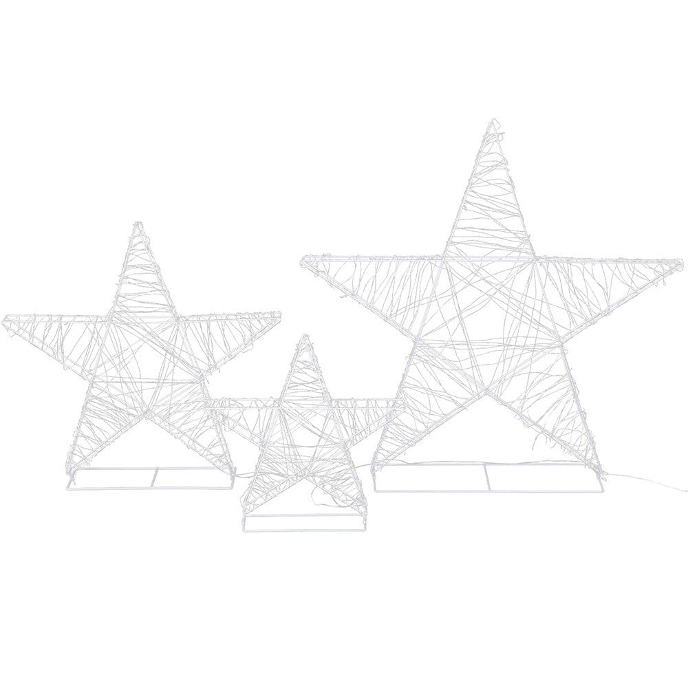 Christmas Lights 900 LED Fairy Light 3pcs Star Decorations Set - Occasions > Christmas > Outdoor Decorations & Lights - Rivercity House & Home Co. (ABN 18 642 972 209) - Affordable Modern Furniture Australia