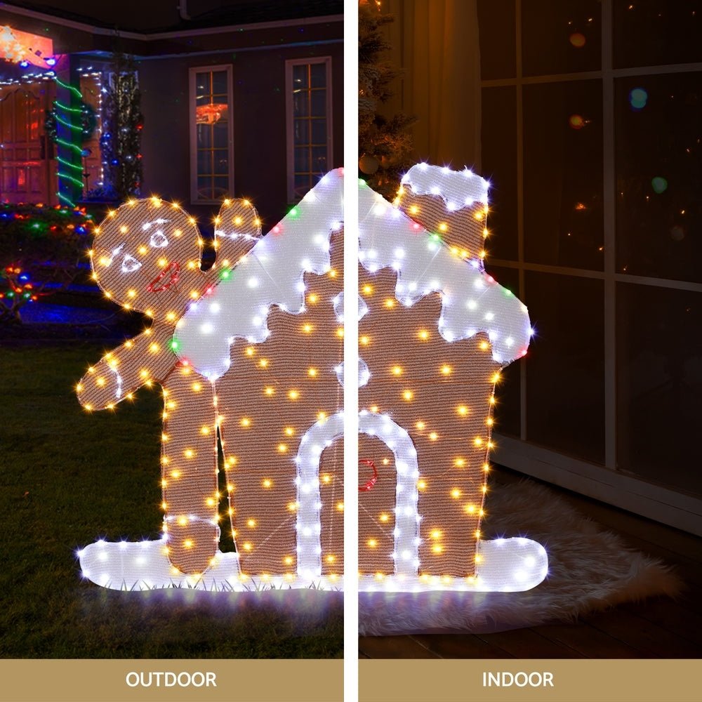 Christmas Lights Gingerbread Motif 330 LED Fairy Light Decoration - Occasions > Christmas > Outdoor Decorations & Lights - Rivercity House & Home Co. (ABN 18 642 972 209) - Affordable Modern Furniture Australia