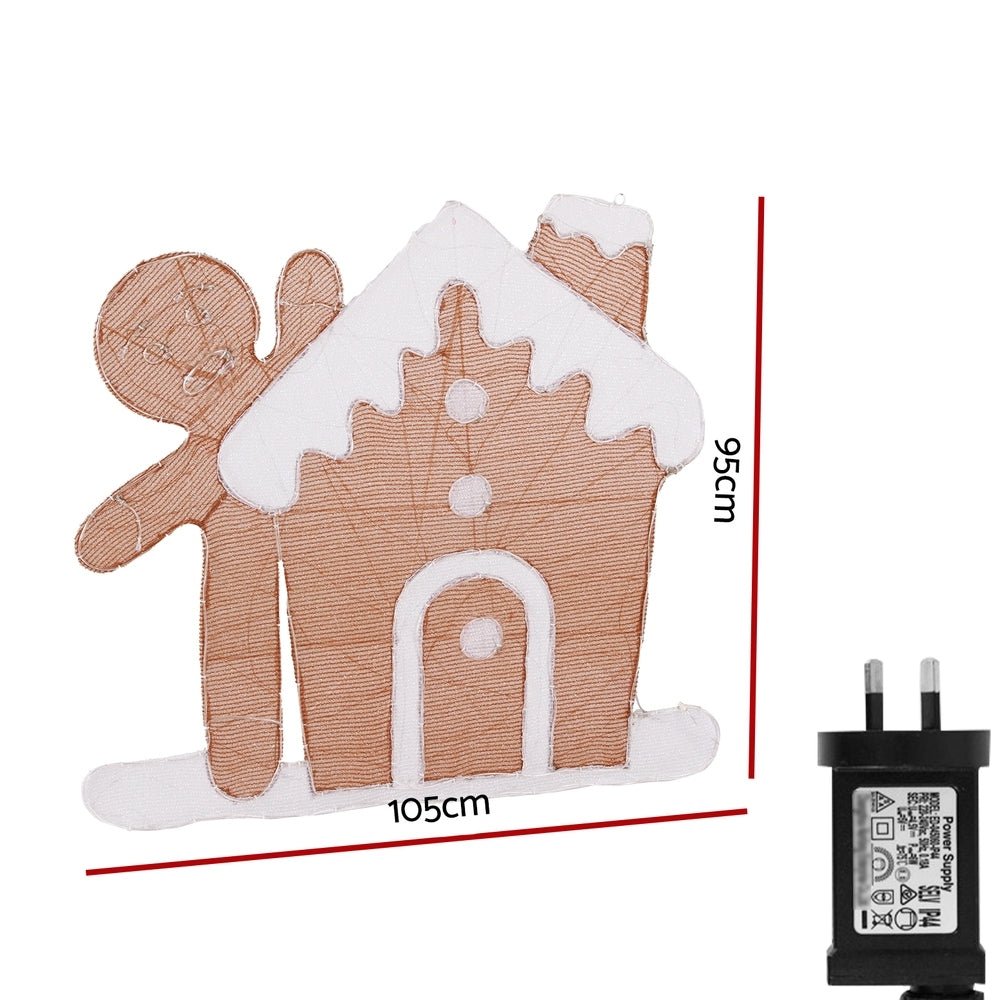 Christmas Lights Gingerbread Motif 330 LED Fairy Light Decoration - Occasions > Christmas > Outdoor Decorations & Lights - Rivercity House & Home Co. (ABN 18 642 972 209) - Affordable Modern Furniture Australia