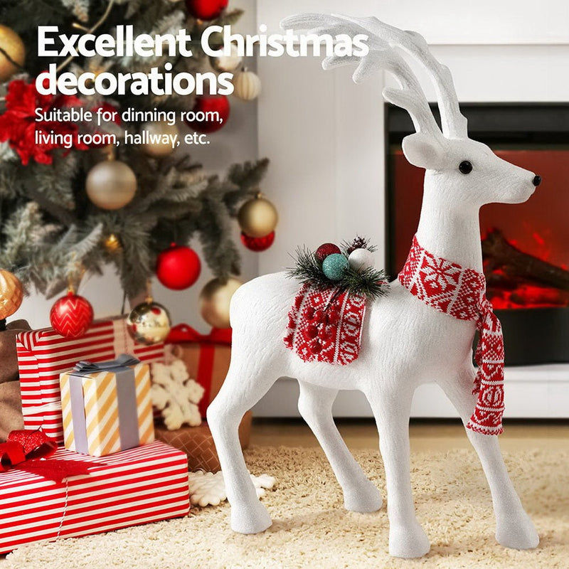 Christmas Reindeer 60cm Glitter Deer Ornaments Party Decorations - Occasions > Christmas > Christmas Decorations - Rivercity House & Home Co. (ABN 18 642 972 209) - Affordable Modern Furniture Australia