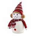 Christmas Snowman Handicraft Ornament 45cm Plush Party Decoration - Red and White
