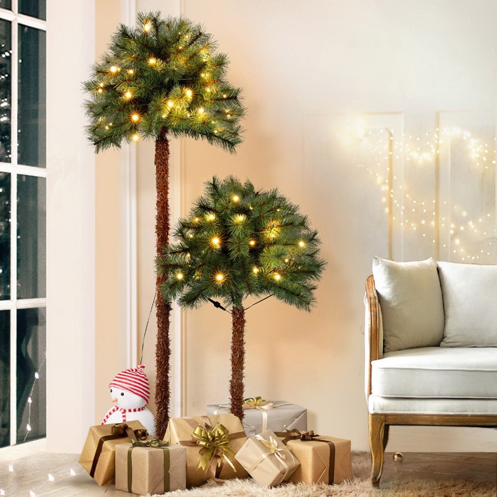 Christmas Tree 1.5+1m LED Xmas Palm Tree Party Decorations 2 in 1 - Occasions > Christmas > Christmas Trees - Rivercity House & Home Co. (ABN 18 642 972 209) - Affordable Modern Furniture Australia