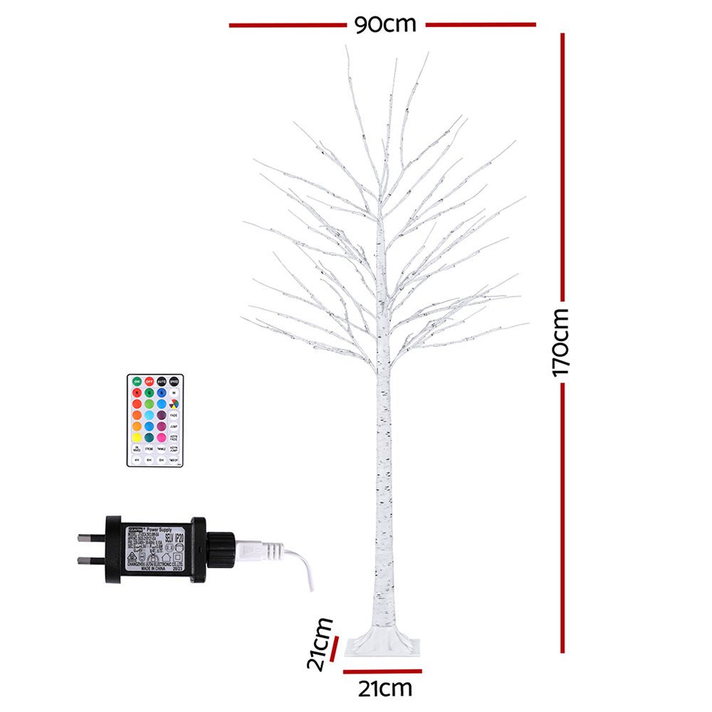 Christmas Tree 1.7m Twigs 120 RGB LED Lights Xmas Trees Decoration - Occasions > Christmas - Rivercity House & Home Co. (ABN 18 642 972 209) - Affordable Modern Furniture Australia