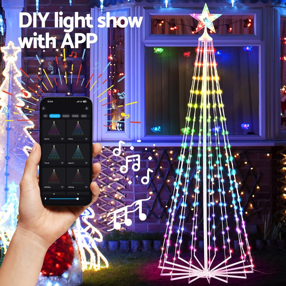 Christmas Tree 1.8m 265 RGB LED Fairy Lights Xmas Trees Decoration - Occasions > Christmas > Christmas Trees - Rivercity House & Home Co. (ABN 18 642 972 209) - Affordable Modern Furniture Australia