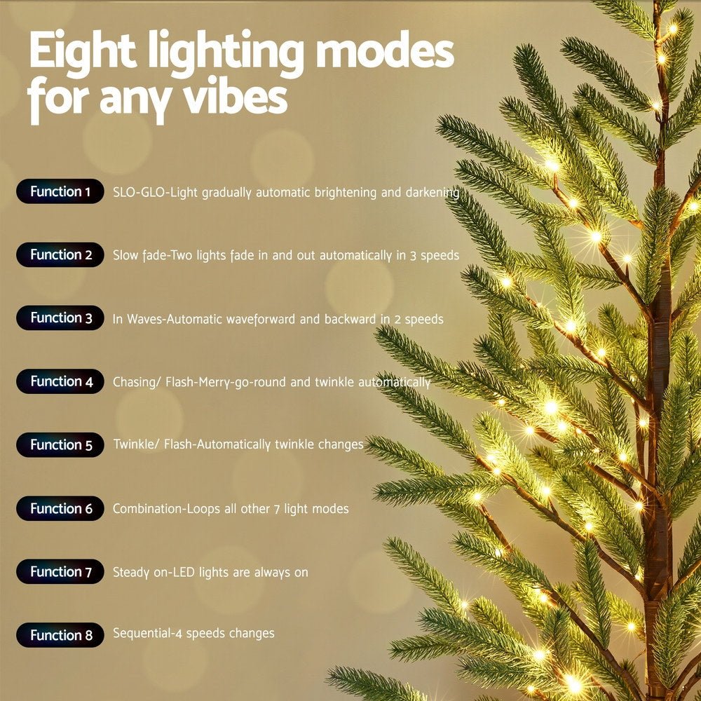 Christmas Tree 1.8M Pre-lit LED Xmas Tree 8 Modes Party Decoration - Occasions > Christmas > Christmas Trees - Rivercity House & Home Co. (ABN 18 642 972 209) - Affordable Modern Furniture Australia