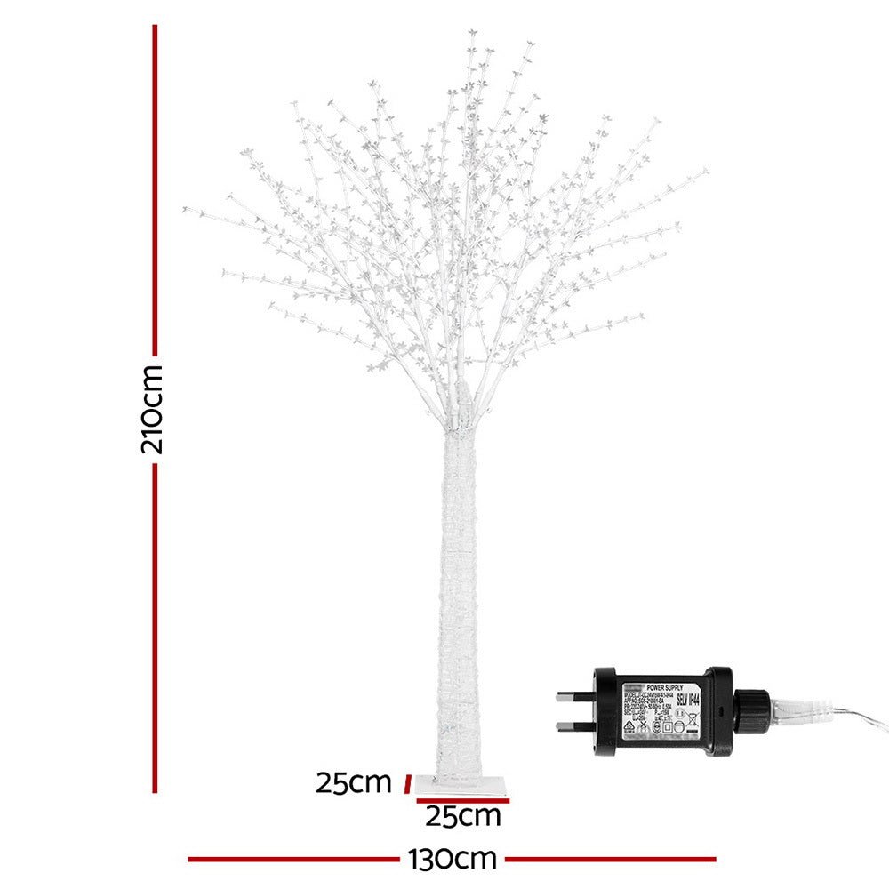 Christmas Tree 2.1m 780 LED Lights Cherry Blossom Trees Xmas Decor - Occasions > Christmas - Rivercity House & Home Co. (ABN 18 642 972 209) - Affordable Modern Furniture Australia
