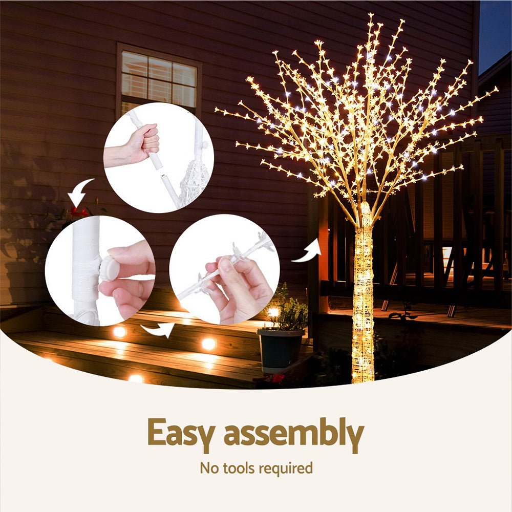 Christmas Tree 2.1m 780 LED Lights Cherry Blossom Trees Xmas Decor - Occasions > Christmas - Rivercity House & Home Co. (ABN 18 642 972 209) - Affordable Modern Furniture Australia