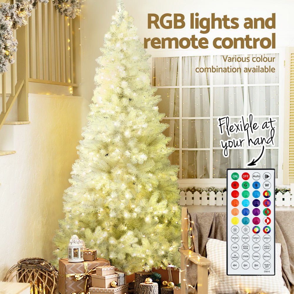 Christmas Tree 2.1m RGB Remote Xmas Party Decorations 1310 Tips - Occasions > Christmas > Christmas Trees - Rivercity House & Home Co. (ABN 18 642 972 209) - Affordable Modern Furniture Australia
