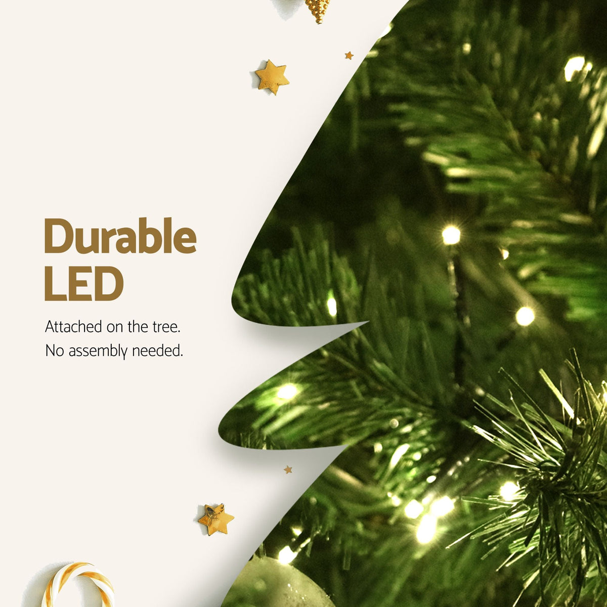 Christmas Tree 2.7m Xmas Tree Decorations 1800 LEDs 1831 Tips 8 Light Modes - Occasions > Christmas > Christmas Trees - Rivercity House & Home Co. (ABN 18 642 972 209) - Affordable Modern Furniture Australia