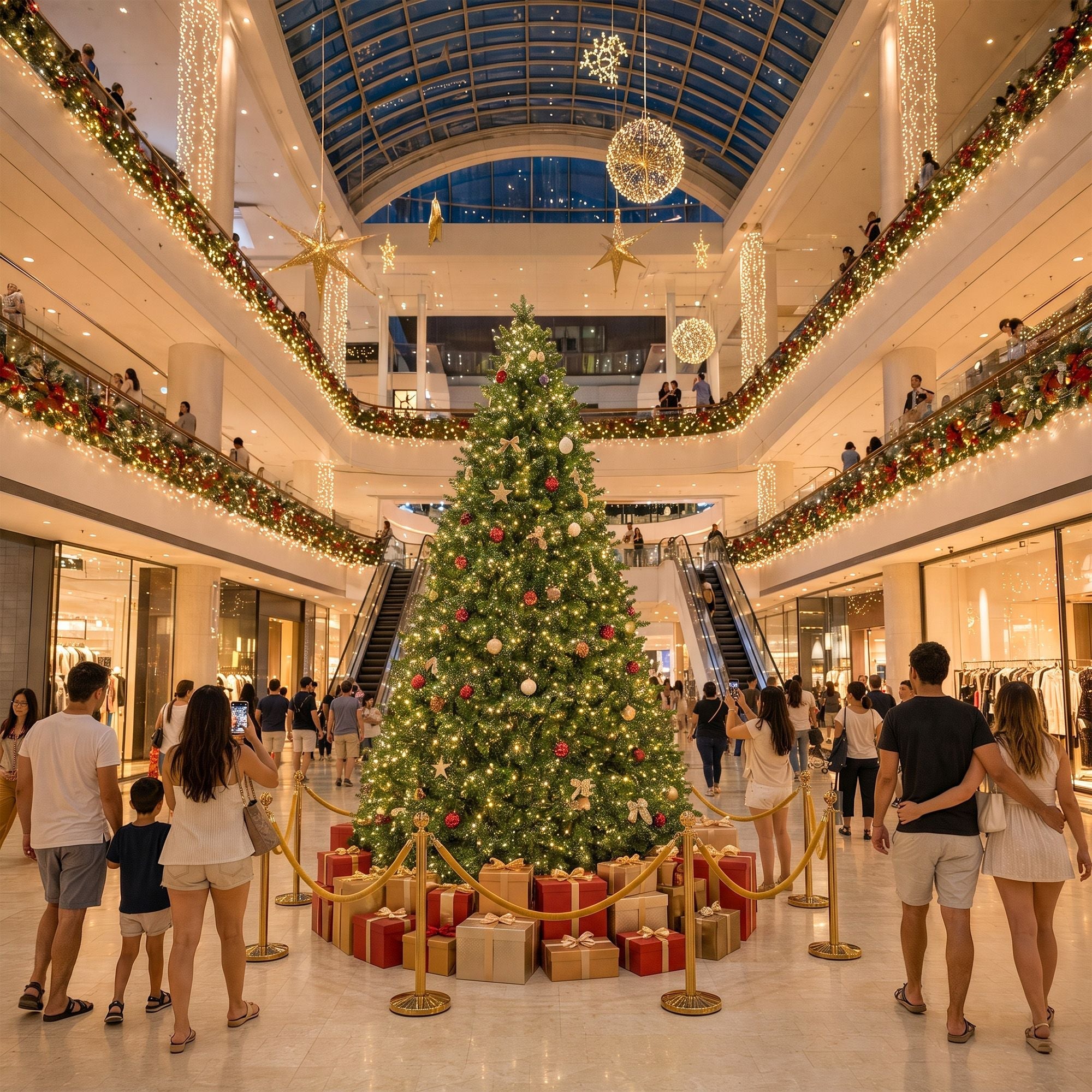 Christmas Tree 2.7m Xmas Tree Decorations 1800 LEDs 1831 Tips 8 Light Modes - Occasions > Christmas > Christmas Trees - Rivercity House & Home Co. (ABN 18 642 972 209) - Affordable Modern Furniture Australia