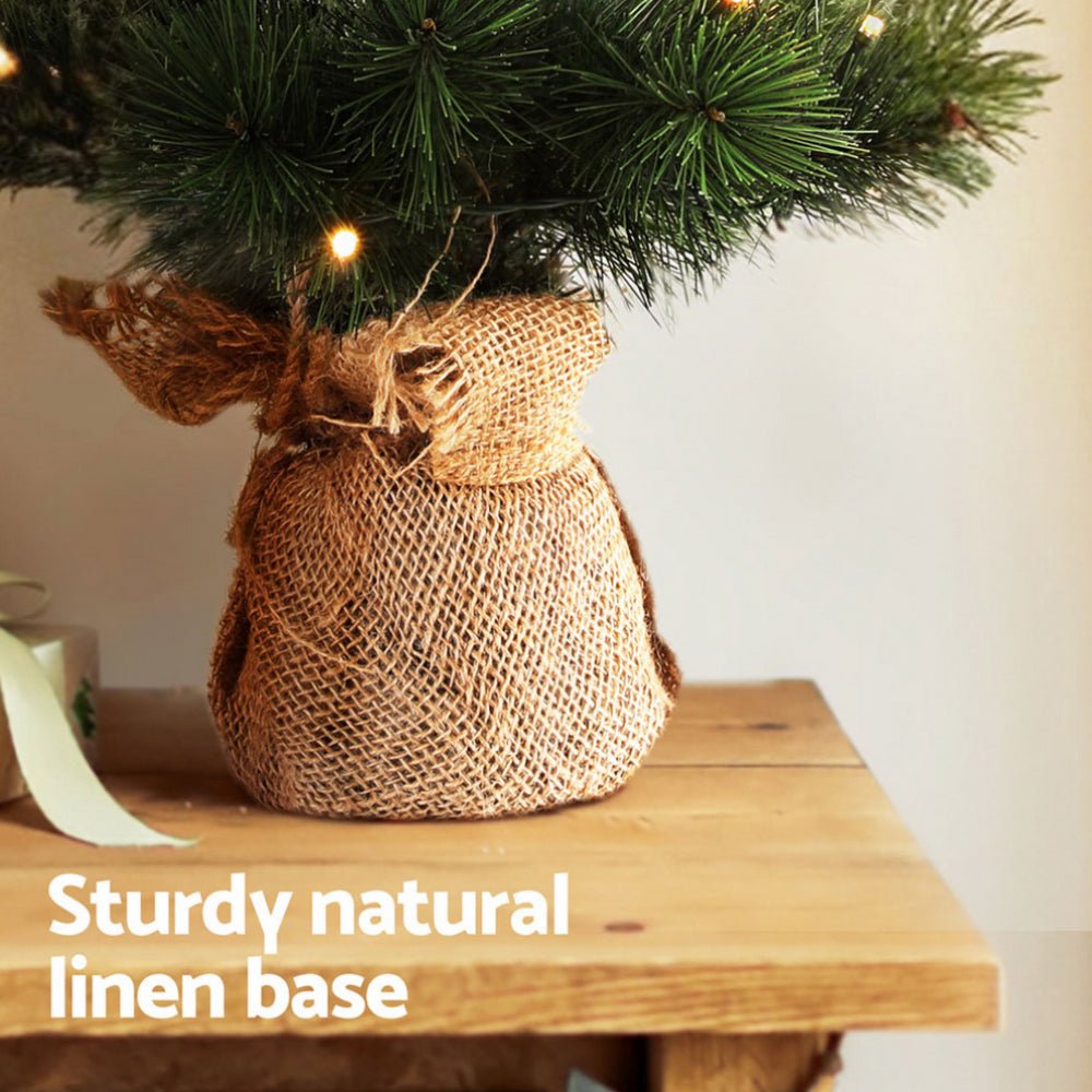 Christmas Tree 60CM Mini Tabletop 8 Light Modes Timer Xmas Tree - Occasions > Christmas > Christmas Trees - Rivercity House & Home Co. (ABN 18 642 972 209) - Affordable Modern Furniture Australia