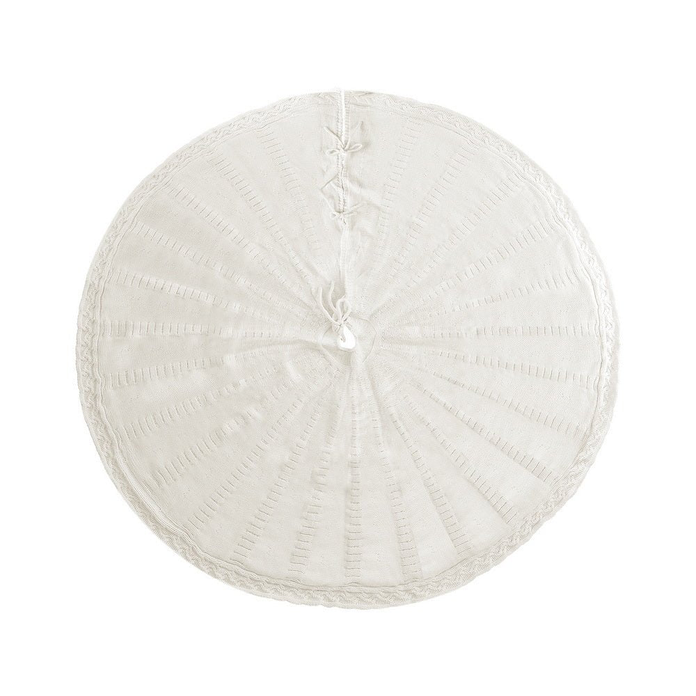 Christmas Tree Skirt 120cm Knitted Xmas Tree Ornaments Decor Beige - Occasions > Christmas > Christmas Decorations - Rivercity House & Home Co. (ABN 18 642 972 209) - Affordable Modern Furniture Australia