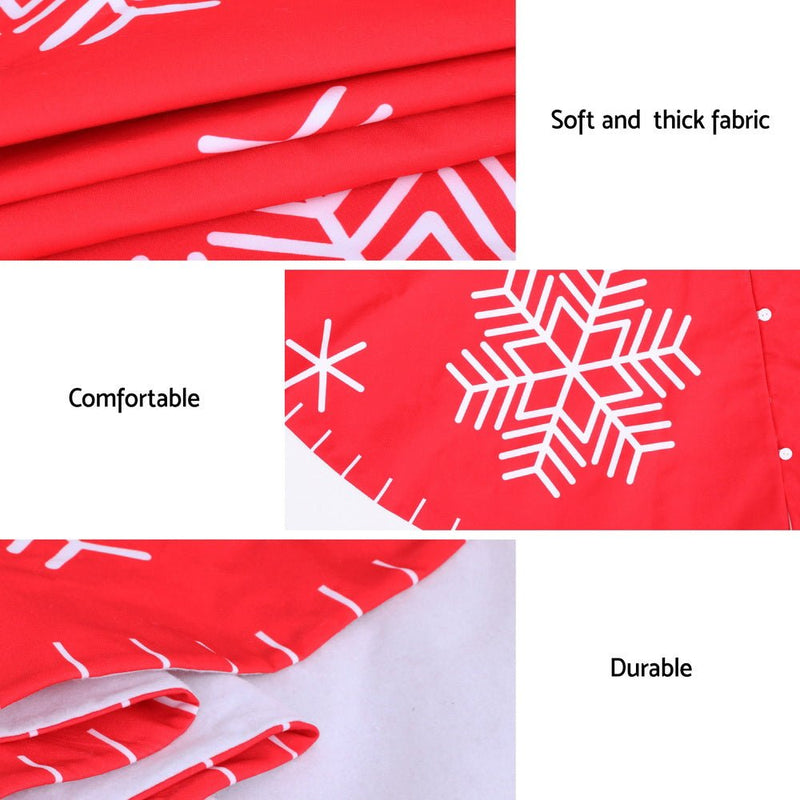 Christmas Tree Skirt 90cm Snowflake Ornaments Party Decorations - Occasions > Christmas > Christmas Decorations - Rivercity House & Home Co. (ABN 18 642 972 209) - Affordable Modern Furniture Australia