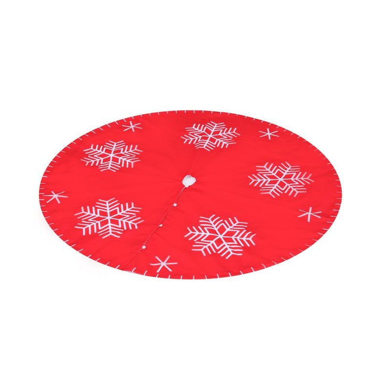 Christmas Tree Skirt 90cm Snowflake Ornaments Party Decorations - Occasions > Christmas > Christmas Decorations - Rivercity House & Home Co. (ABN 18 642 972 209) - Affordable Modern Furniture Australia