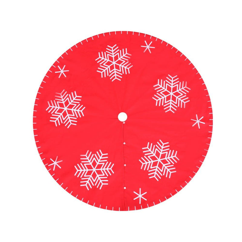 Christmas Tree Skirt 90cm Snowflake Ornaments Party Decorations - Occasions > Christmas > Christmas Decorations - Rivercity House & Home Co. (ABN 18 642 972 209) - Affordable Modern Furniture Australia