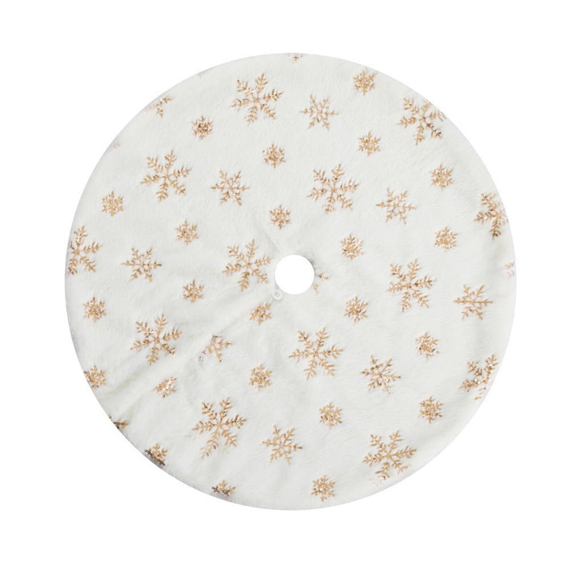 Christmas Tree Skirt 90cm Snowflake Ornaments Xmas Decorations - Occasions > Christmas > Christmas Decorations - Rivercity House & Home Co. (ABN 18 642 972 209) - Affordable Modern Furniture Australia