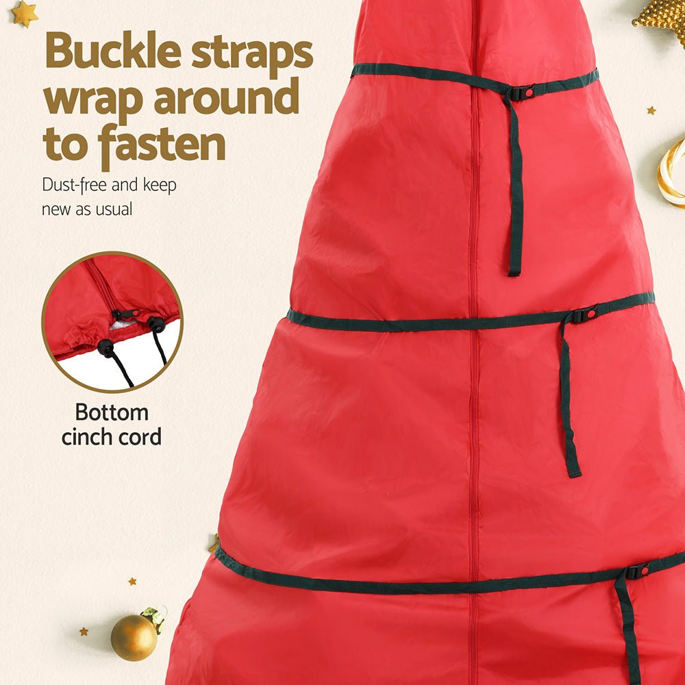 Christmas Tree Storage Bag Fits Up to 8ft Tree Xmas Bag Zipper Red - Occasions > Christmas > Christmas Decorations - Rivercity House & Home Co. (ABN 18 642 972 209) - Affordable Modern Furniture Australia