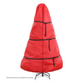 Christmas Tree Storage Bag for Up to 8ft Tree with Zipper, Buckle Straps and Bottom Cinch Cord - Red